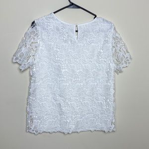 💖Philosophy white lace top